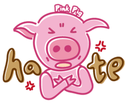 May's pink pig sticker #12701837