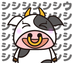 Cow cute animal 3 sticker #12701969