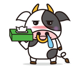 Cow cute animal 3 sticker #12701988