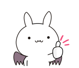 Devil rabbit3 sticker #12702358