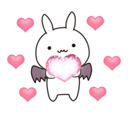 Devil rabbit3 sticker #12702359