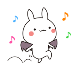 Devil rabbit3 sticker #12702364