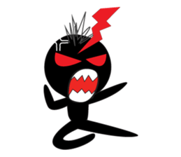 Black Man 555 sticker #12702888