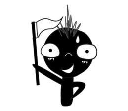 Black Man 555 sticker #12702904