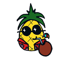 Pine-kun in Paradise sticker #12704292