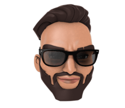 HIPSTER MAN Head sticker #12704659