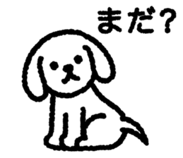 White Lop-eared Dog 2 sticker #12705041