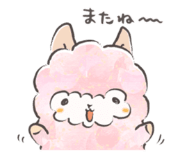 Mohutto!" Hana " of alpaca. sticker #12707367