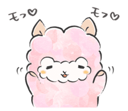 Mohutto!" Hana " of alpaca. sticker #12707390