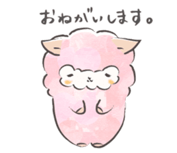 Mohutto!" Hana " of alpaca. sticker #12707395