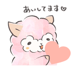 Mohutto!" Hana " of alpaca. sticker #12707403