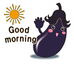 Smile sticker of vegetables sticker #12708038