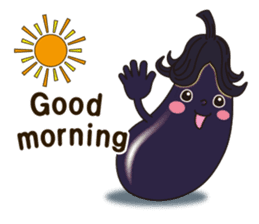 Smile sticker of vegetables sticker #12708038