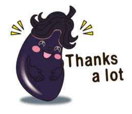 Smile sticker of vegetables sticker #12708039