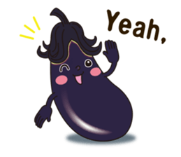 Smile sticker of vegetables sticker #12708042