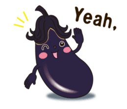 Smile sticker of vegetables sticker #12708042