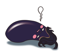 Smile sticker of vegetables sticker #12708045