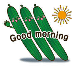 Smile sticker of vegetables sticker #12708046