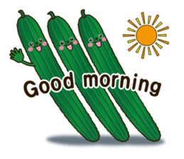 Smile sticker of vegetables sticker #12708046