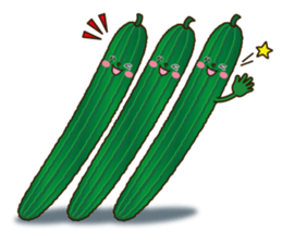 Smile sticker of vegetables sticker #12708049