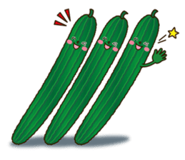 Smile sticker of vegetables sticker #12708049