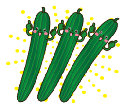 Smile sticker of vegetables sticker #12708051