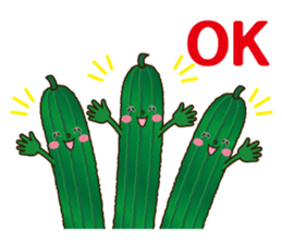 Smile sticker of vegetables sticker #12708052