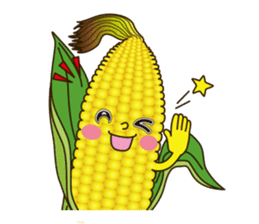 Smile sticker of vegetables sticker #12708057