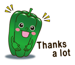Smile sticker of vegetables sticker #12708063