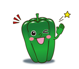 Smile sticker of vegetables sticker #12708065