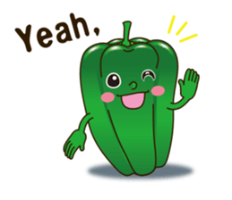Smile sticker of vegetables sticker #12708066