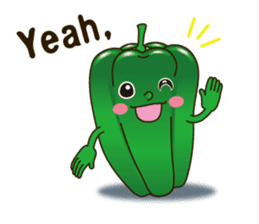 Smile sticker of vegetables sticker #12708066
