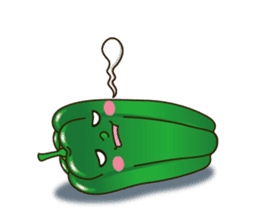 Smile sticker of vegetables sticker #12708069