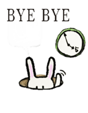 Poor Rabbit Need To Work sticker #12711049