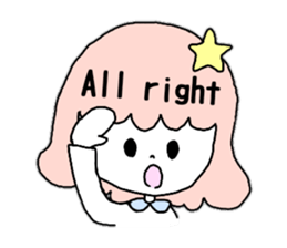 Woman of various facial expressions sticker #12711216