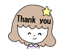 Woman of various facial expressions sticker #12711218