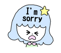 Woman of various facial expressions sticker #12711223