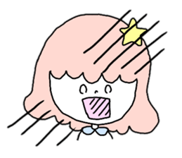 Woman of various facial expressions sticker #12711232