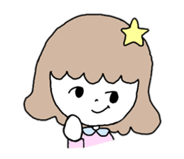 Woman of various facial expressions sticker #12711238