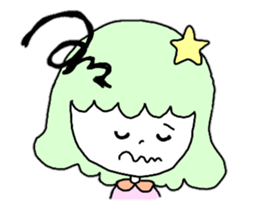 Woman of various facial expressions sticker #12711243