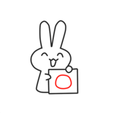 Siroiusagi-Sticker sticker #12712412