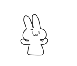 Siroiusagi-Sticker sticker #12712427