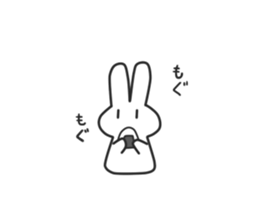 Siroiusagi-Sticker sticker #12712435