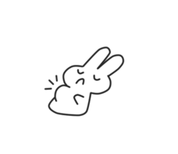 Siroiusagi-Sticker sticker #12712436