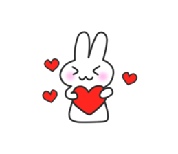 Siroiusagi-Sticker sticker #12712442