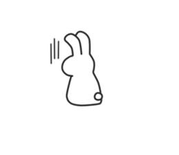 Siroiusagi-Sticker sticker #12712444