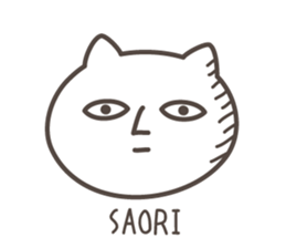 SAORI's basic pack,cute kitten sticker #12712600