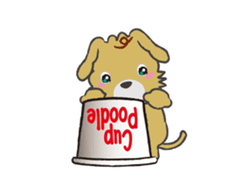 Cup Poodles (flip animation) sticker #12712769