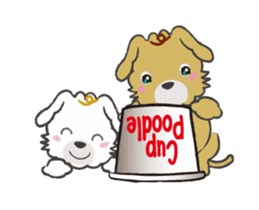 Cup Poodles (flip animation) sticker #12712782