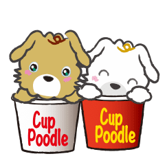 Cup Poodles (flip animation)